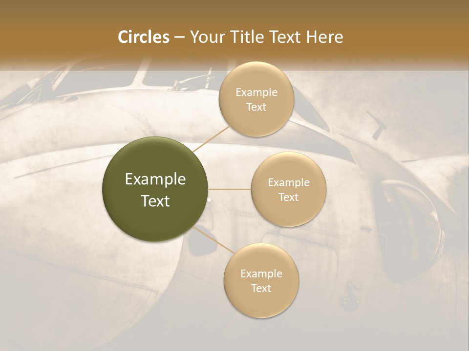 A Plane Is Shown With The Name Of The Plane PowerPoint Template