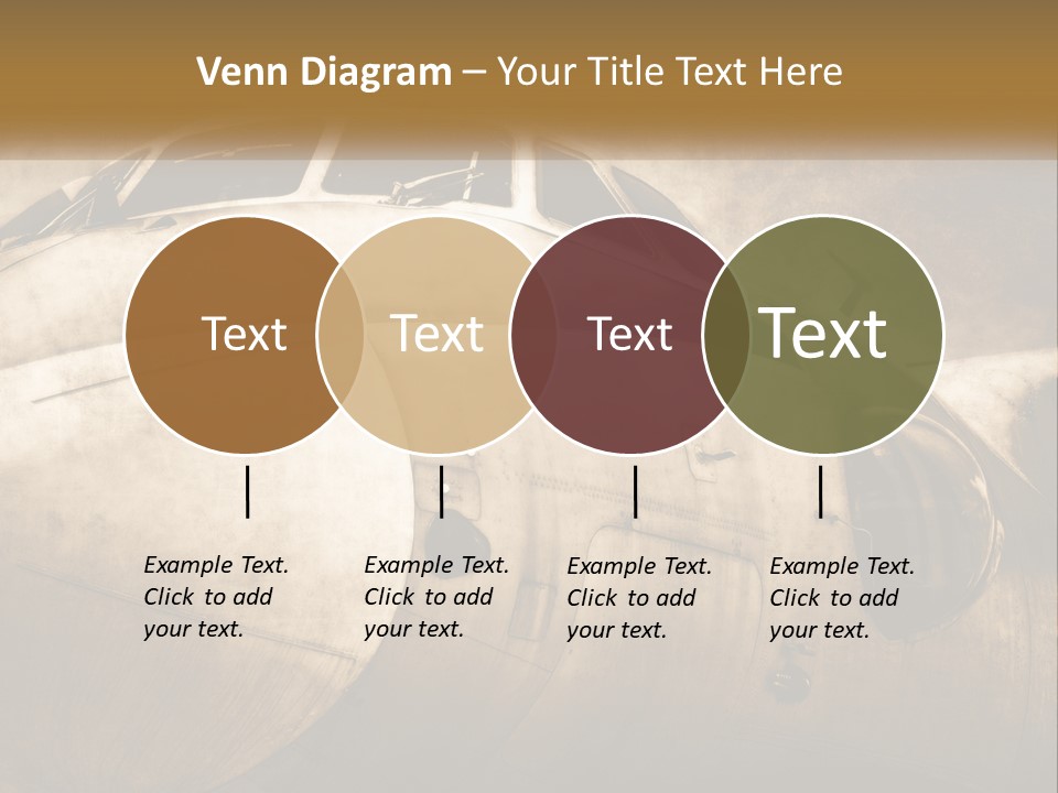 A Plane Is Shown With The Name Of The Plane PowerPoint Template