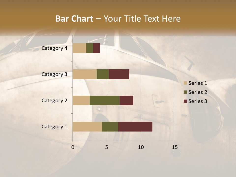 A Plane Is Shown With The Name Of The Plane PowerPoint Template