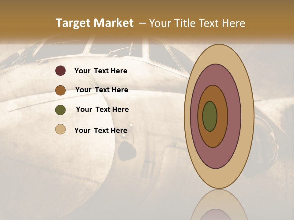 A Plane Is Shown With The Name Of The Plane PowerPoint Template