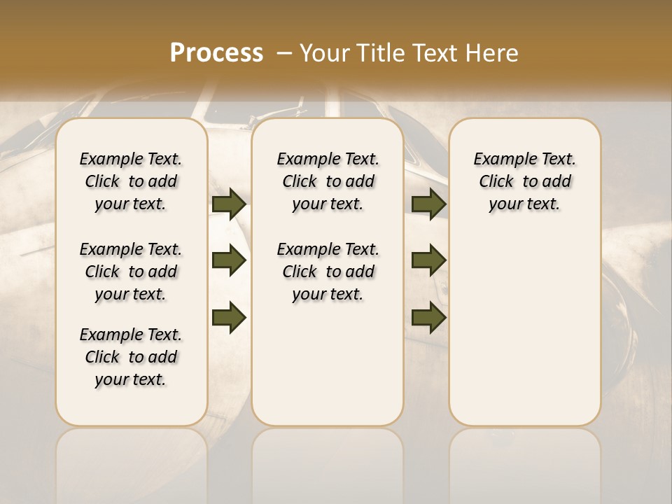 A Plane Is Shown With The Name Of The Plane PowerPoint Template