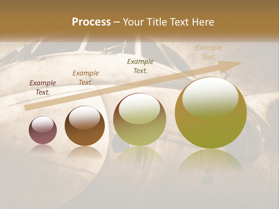 A Plane Is Shown With The Name Of The Plane PowerPoint Template