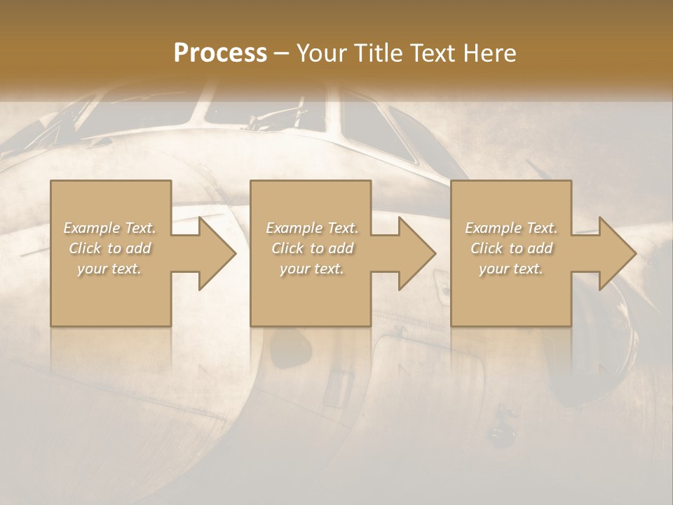 A Plane Is Shown With The Name Of The Plane PowerPoint Template
