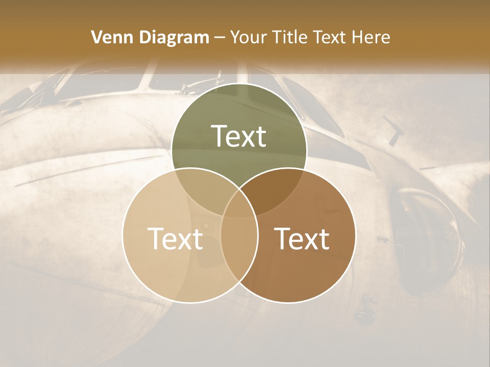 A Plane Is Shown With The Name Of The Plane PowerPoint Template