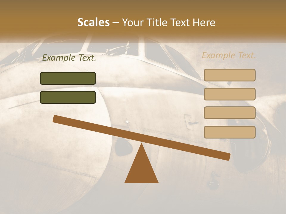 A Plane Is Shown With The Name Of The Plane PowerPoint Template