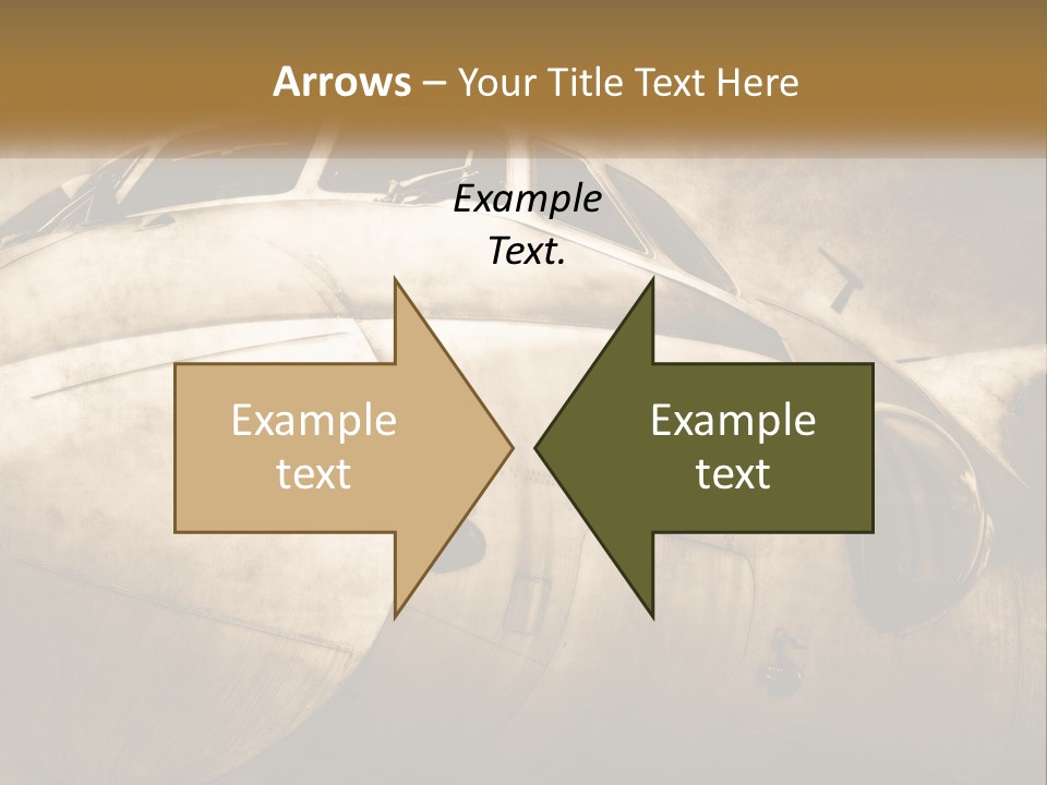 A Plane Is Shown With The Name Of The Plane PowerPoint Template