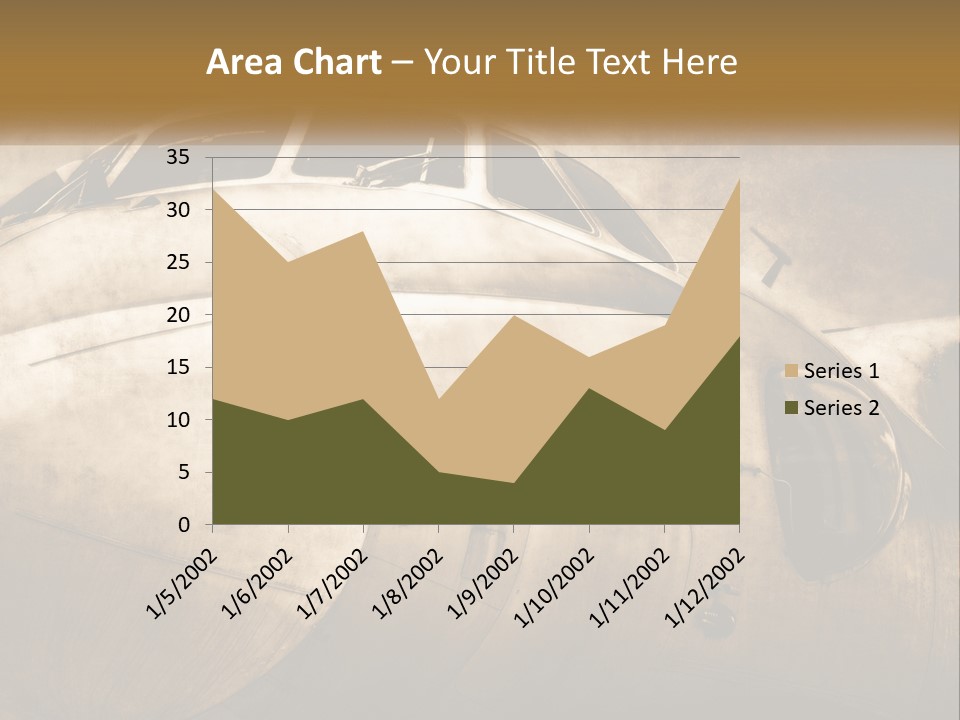 A Plane Is Shown With The Name Of The Plane PowerPoint Template