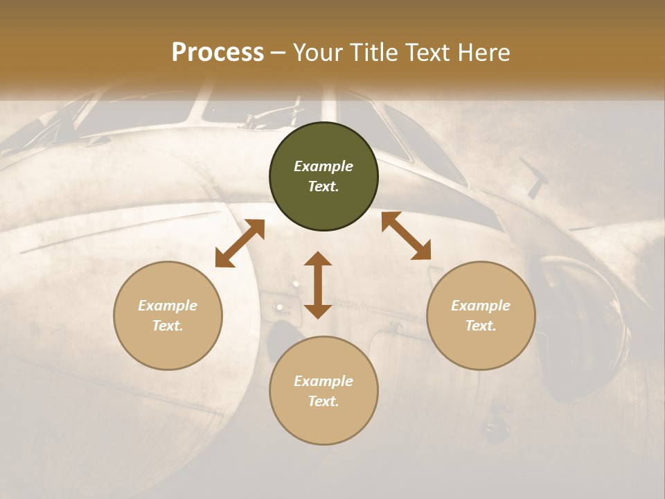 A Plane Is Shown With The Name Of The Plane PowerPoint Template