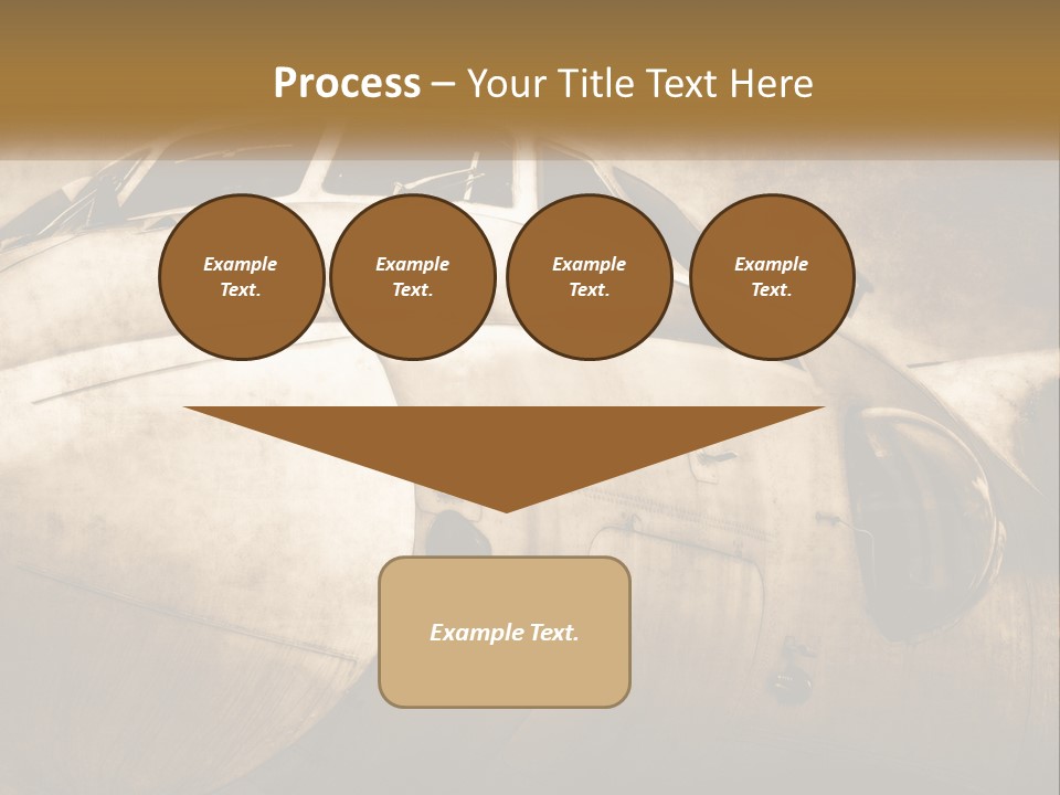 A Plane Is Shown With The Name Of The Plane PowerPoint Template
