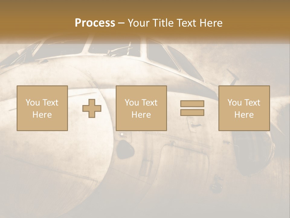 A Plane Is Shown With The Name Of The Plane PowerPoint Template
