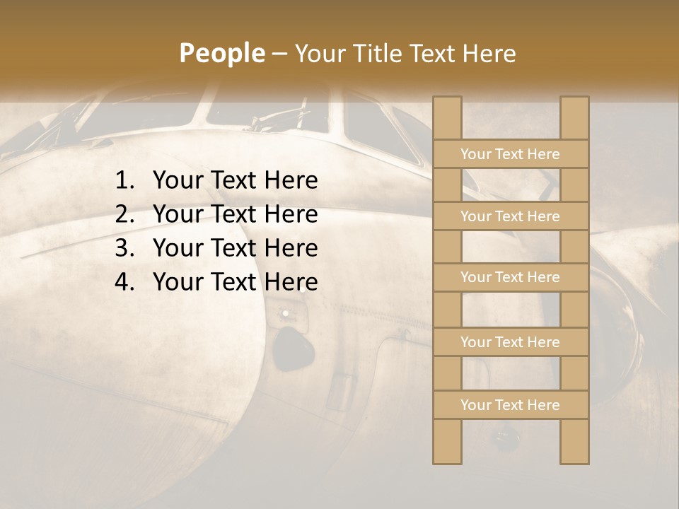 A Plane Is Shown With The Name Of The Plane PowerPoint Template