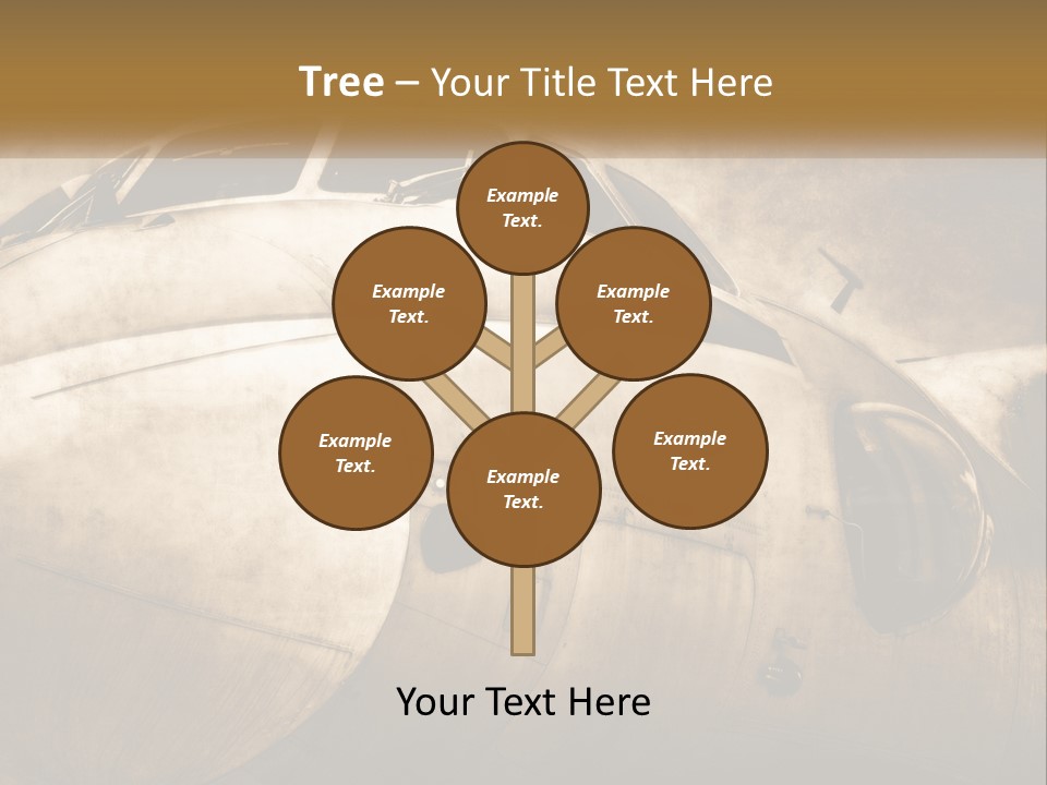 A Plane Is Shown With The Name Of The Plane PowerPoint Template