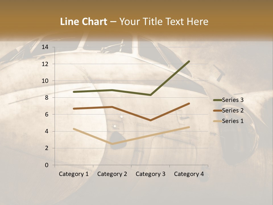 A Plane Is Shown With The Name Of The Plane PowerPoint Template