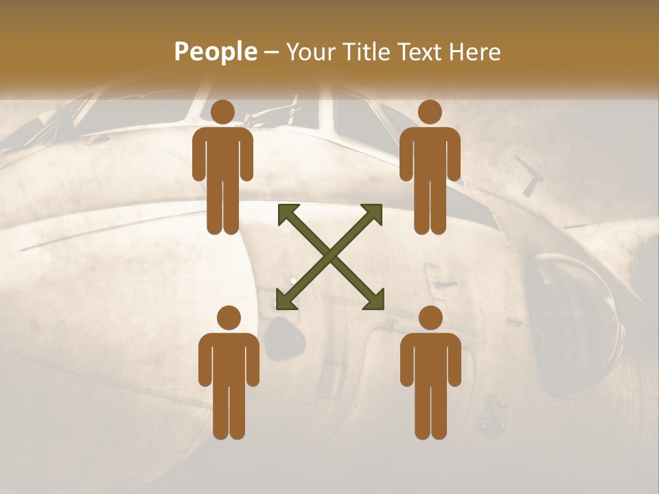 A Plane Is Shown With The Name Of The Plane PowerPoint Template