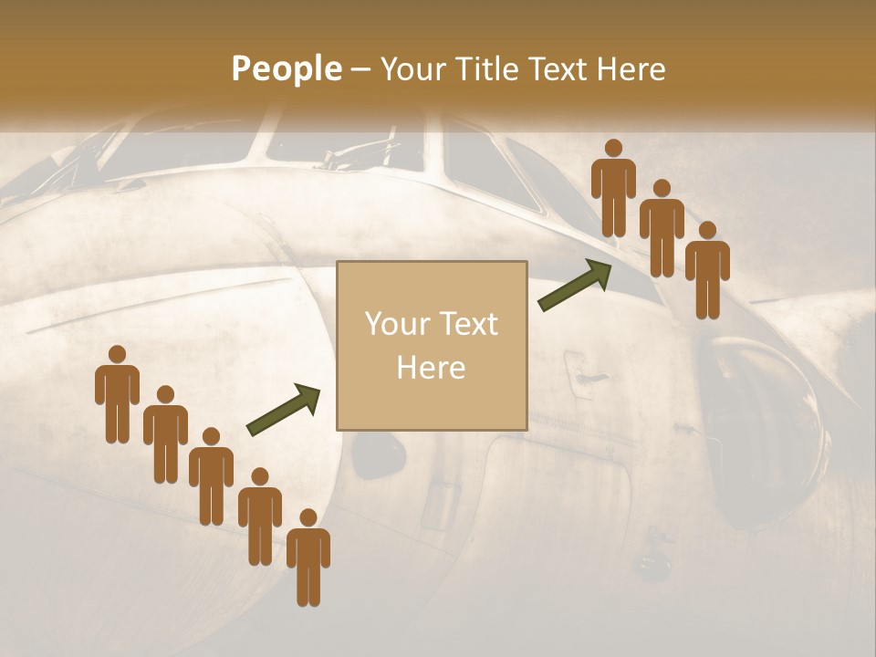 A Plane Is Shown With The Name Of The Plane PowerPoint Template