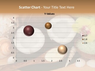 A Bunch Of Coconuts And Other Items On A Table PowerPoint Template