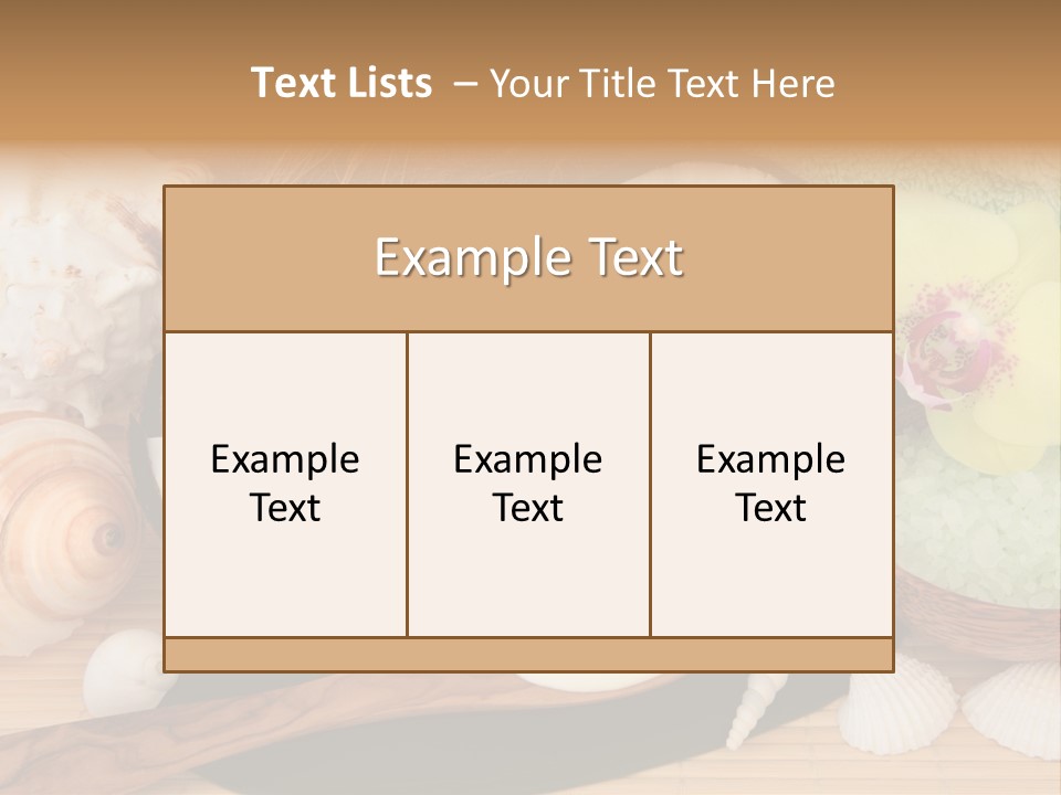 A Bunch Of Coconuts And Other Items On A Table PowerPoint Template