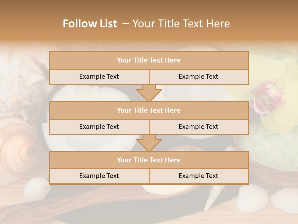 A Bunch Of Coconuts And Other Items On A Table PowerPoint Template