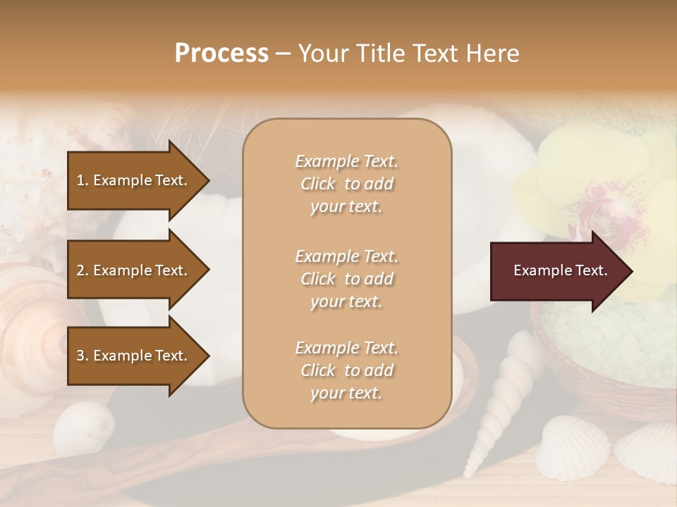 A Bunch Of Coconuts And Other Items On A Table PowerPoint Template