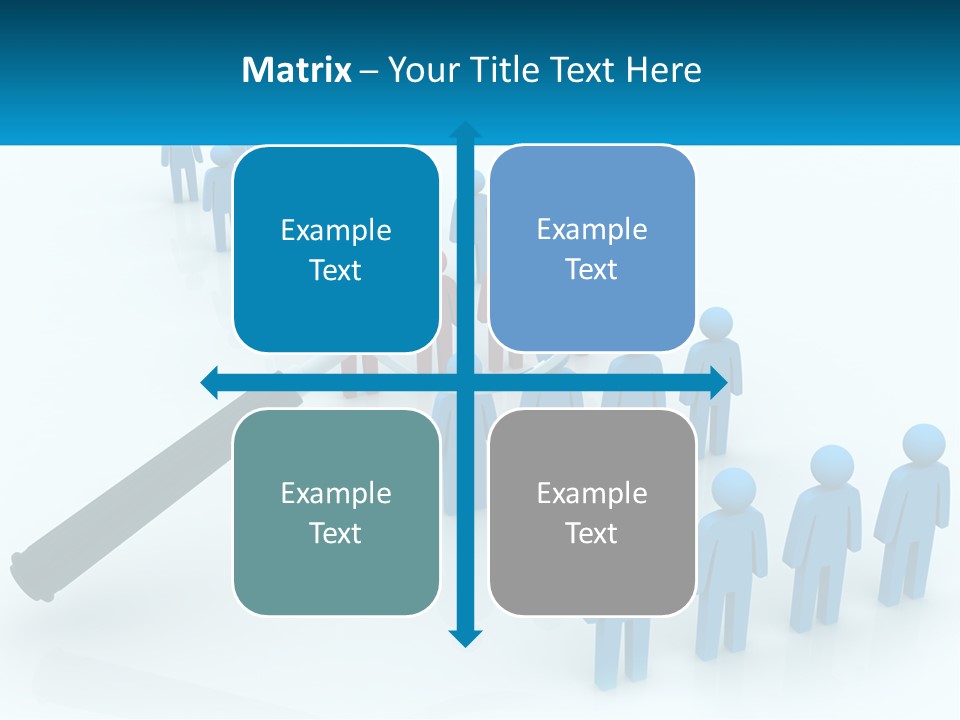 A Magnifying Glass Over A Group Of People PowerPoint Template