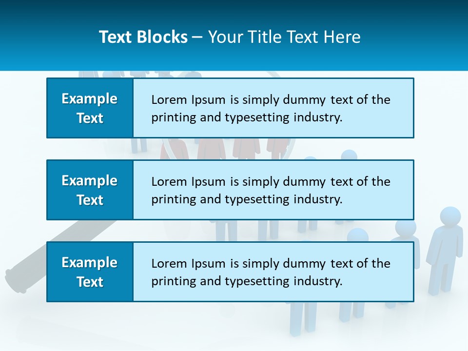A Magnifying Glass Over A Group Of People PowerPoint Template