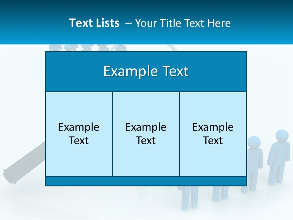 A Magnifying Glass Over A Group Of People PowerPoint Template