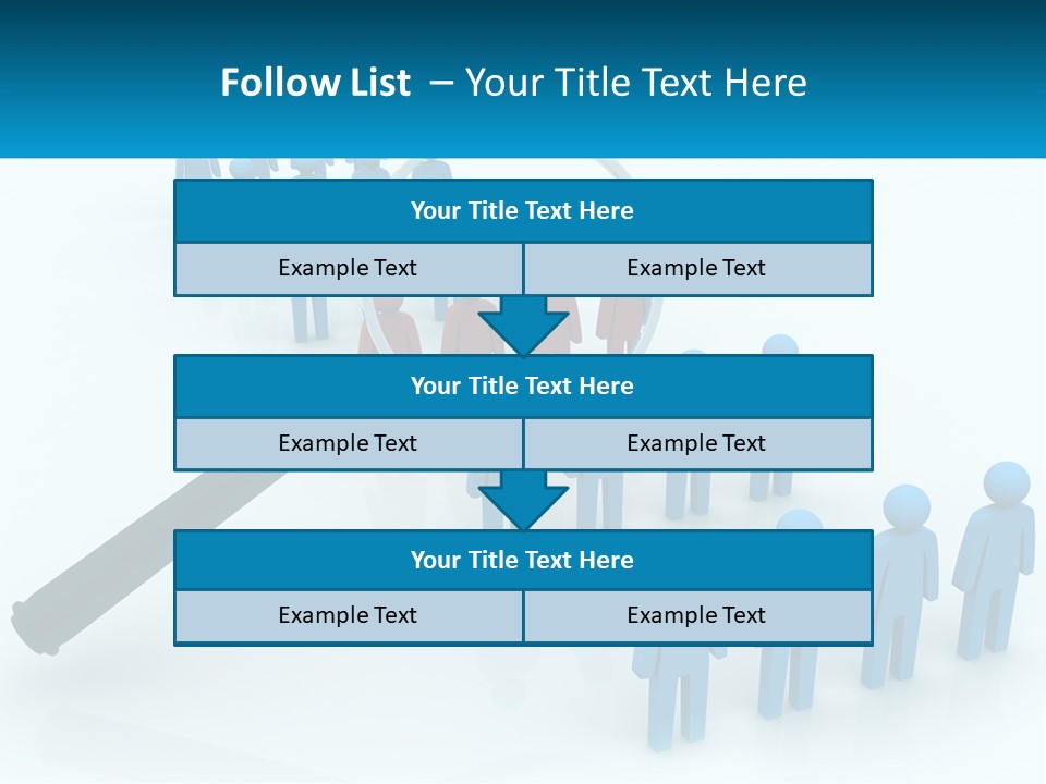 A Magnifying Glass Over A Group Of People PowerPoint Template