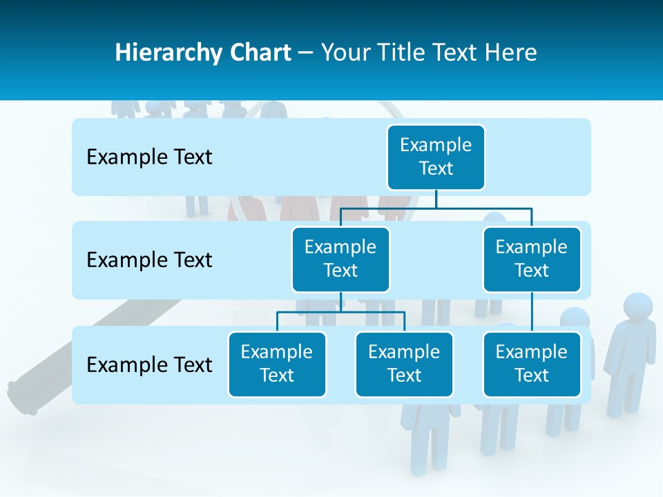 A Magnifying Glass Over A Group Of People PowerPoint Template