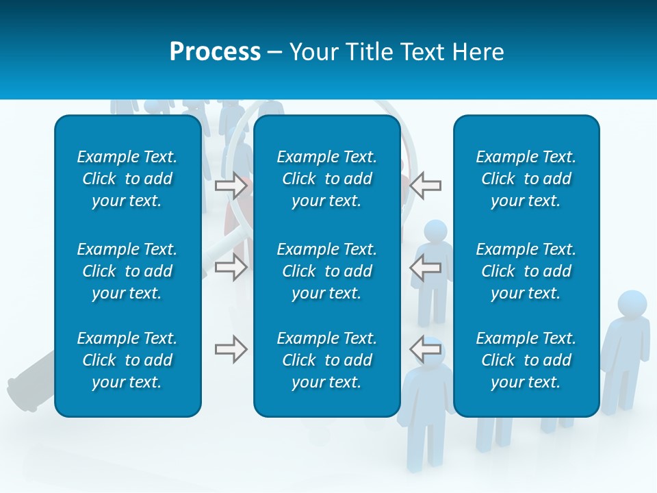A Magnifying Glass Over A Group Of People PowerPoint Template