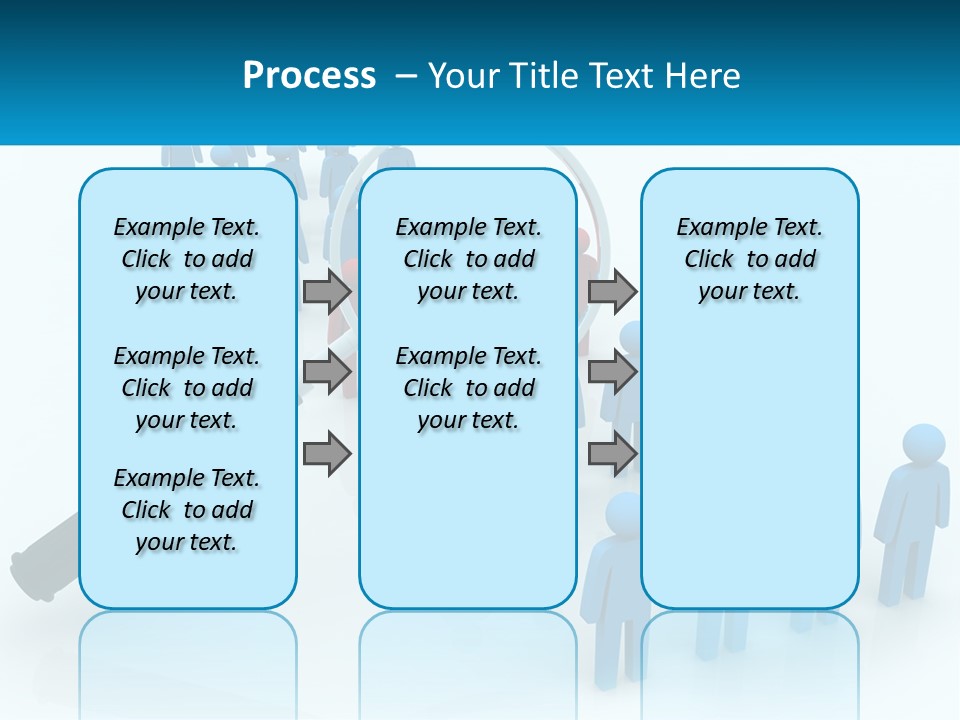 A Magnifying Glass Over A Group Of People PowerPoint Template