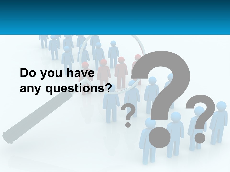 A Magnifying Glass Over A Group Of People PowerPoint Template