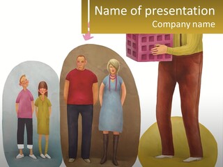 A Group Of People Standing Next To Each Other PowerPoint Template