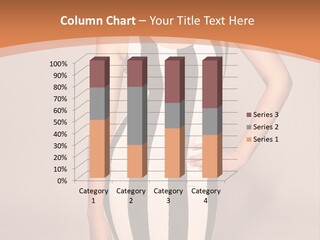 A Woman In A Black And White Striped Dress PowerPoint Template