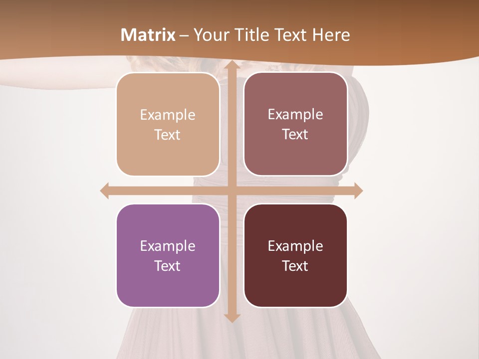 A Woman In A Short Dress Is Posing For A Picture PowerPoint Template