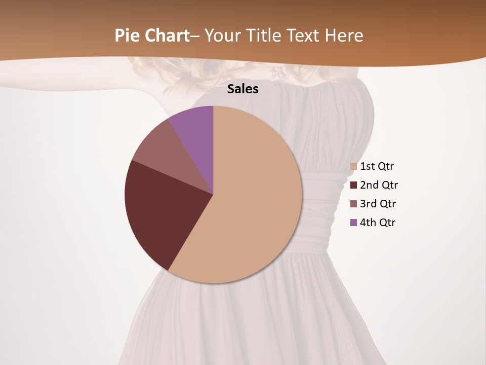 A Woman In A Short Dress Is Posing For A Picture PowerPoint Template