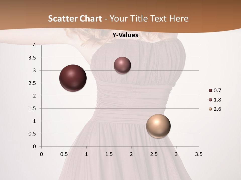 A Woman In A Short Dress Is Posing For A Picture PowerPoint Template