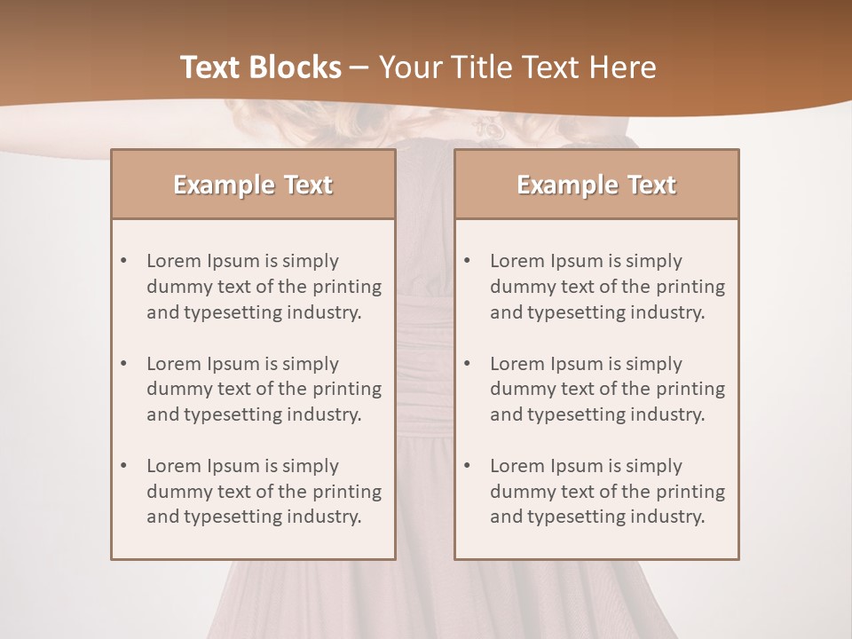 A Woman In A Short Dress Is Posing For A Picture PowerPoint Template