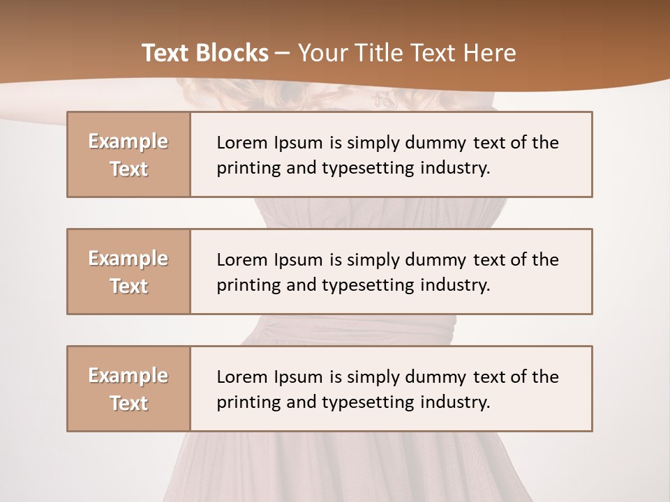 A Woman In A Short Dress Is Posing For A Picture PowerPoint Template