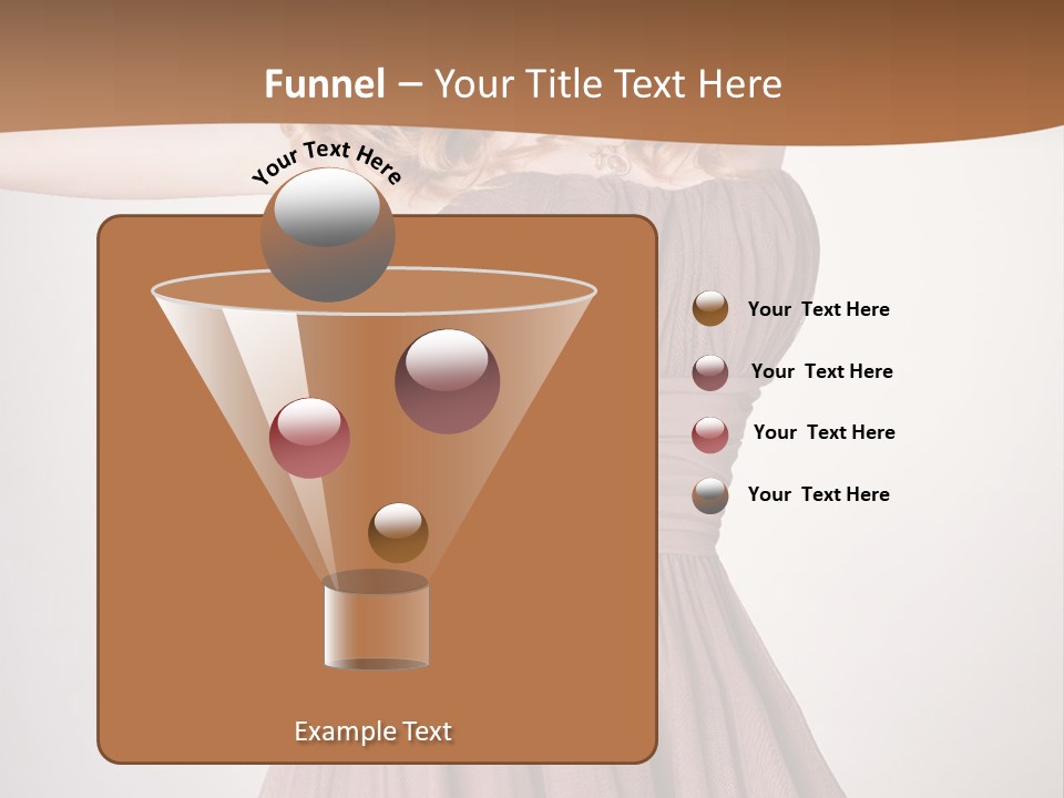 A Woman In A Short Dress Is Posing For A Picture PowerPoint Template