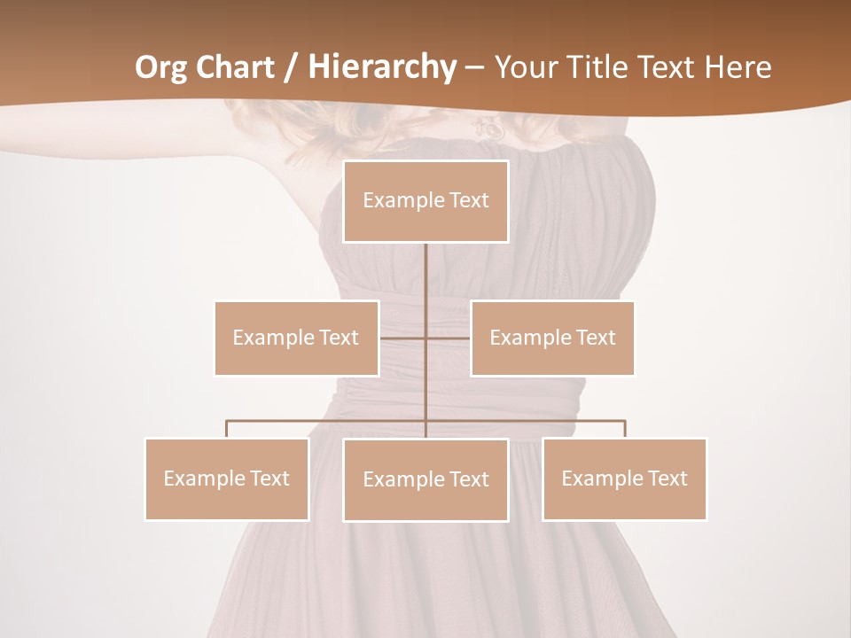 A Woman In A Short Dress Is Posing For A Picture PowerPoint Template