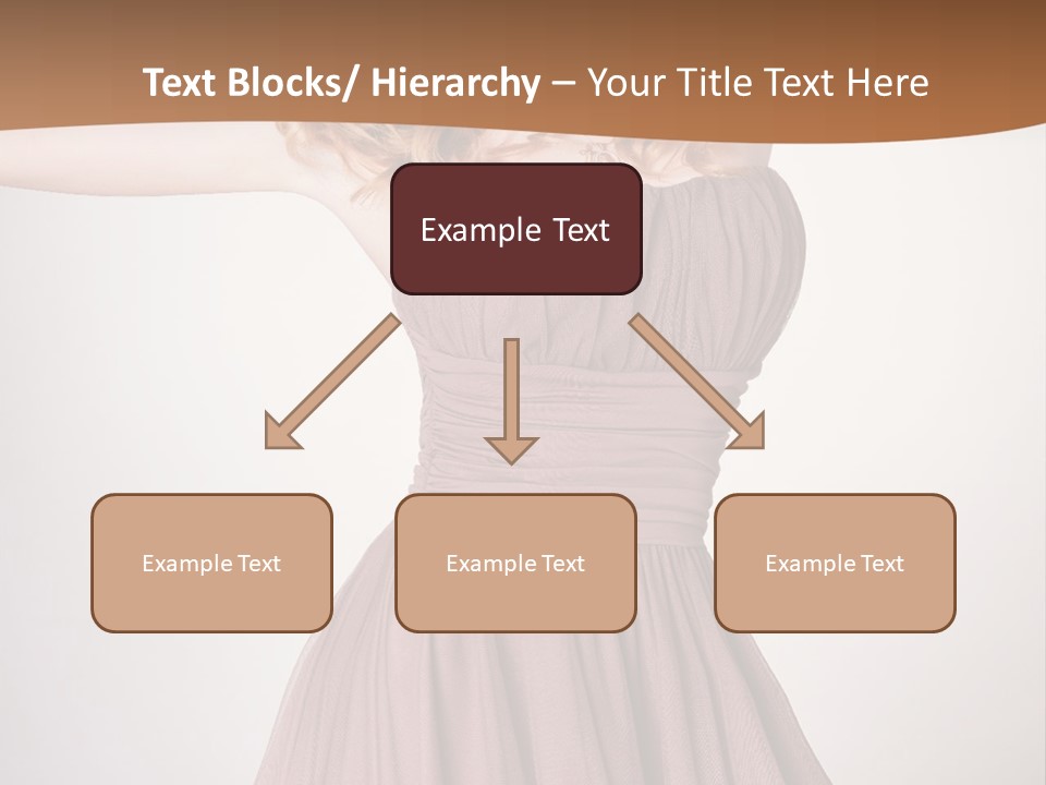 A Woman In A Short Dress Is Posing For A Picture PowerPoint Template