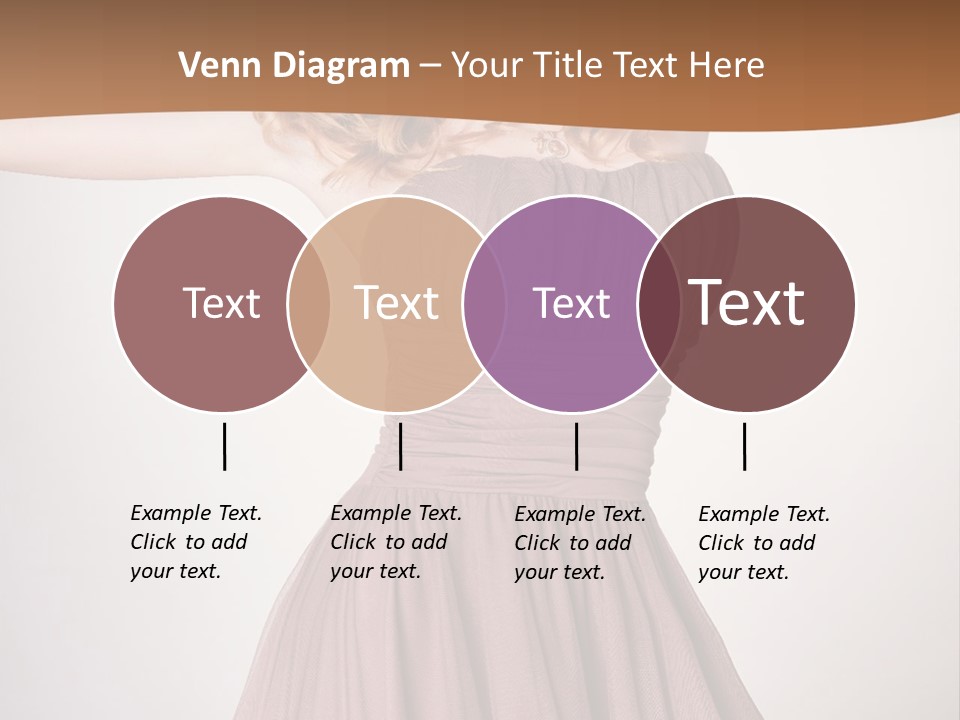 A Woman In A Short Dress Is Posing For A Picture PowerPoint Template