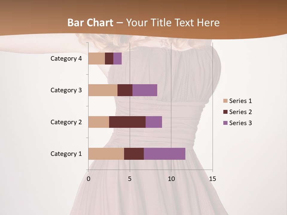 A Woman In A Short Dress Is Posing For A Picture PowerPoint Template
