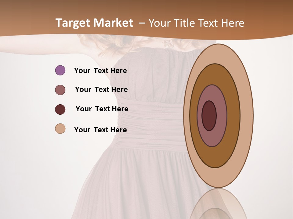 A Woman In A Short Dress Is Posing For A Picture PowerPoint Template