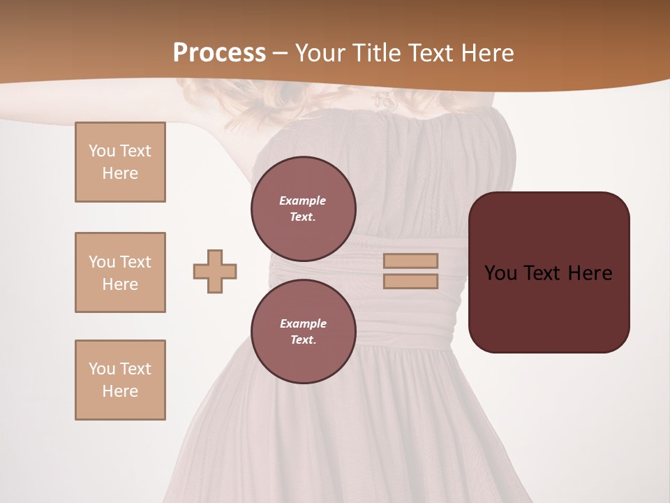 A Woman In A Short Dress Is Posing For A Picture PowerPoint Template