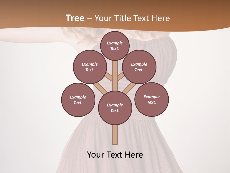 A Woman In A Short Dress Is Posing For A Picture PowerPoint Template