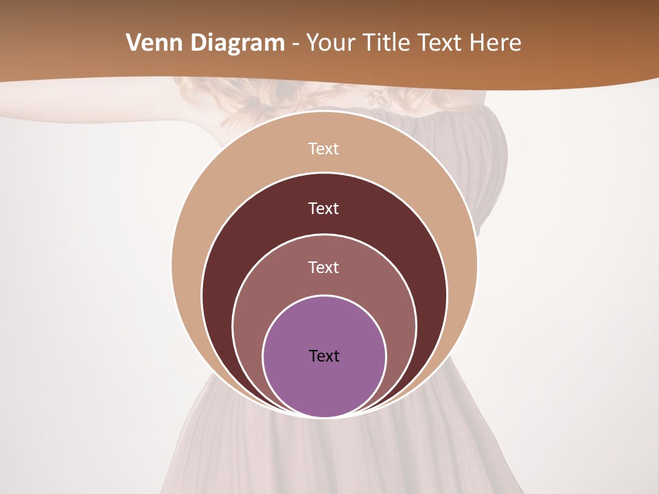A Woman In A Short Dress Is Posing For A Picture PowerPoint Template