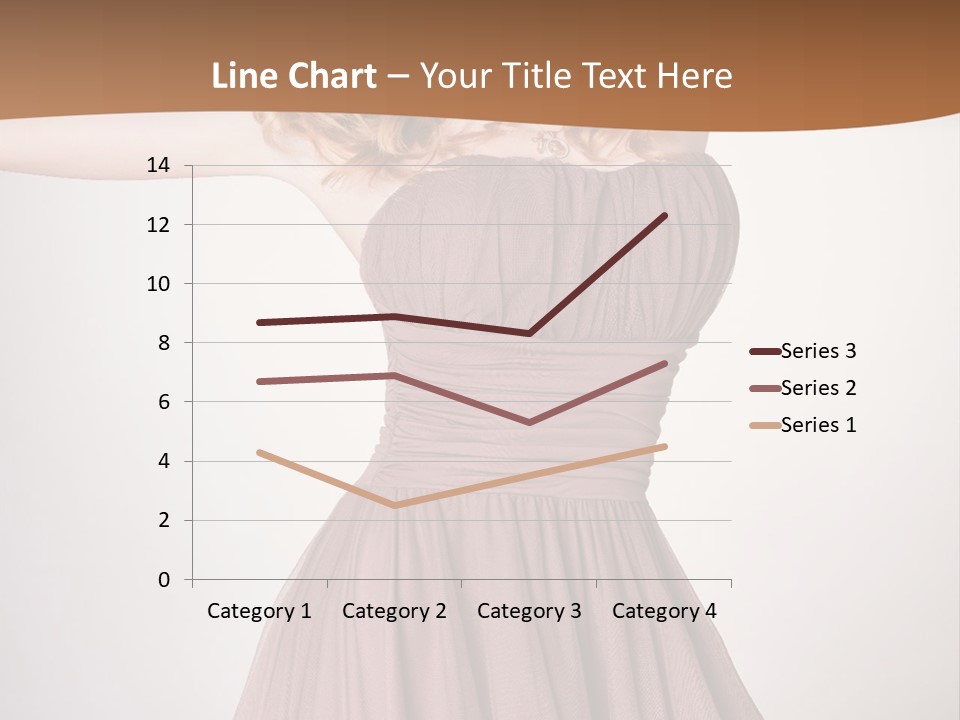 A Woman In A Short Dress Is Posing For A Picture PowerPoint Template