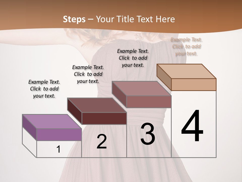 A Woman In A Short Dress Is Posing For A Picture PowerPoint Template