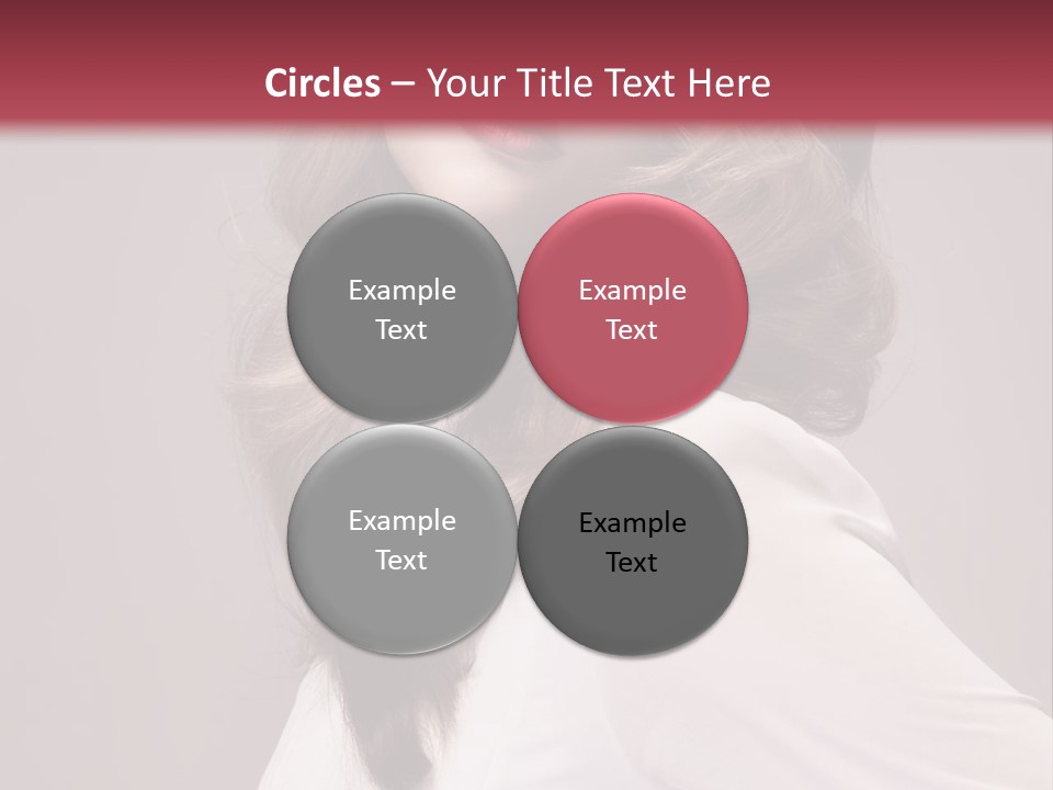 A Woman With Long Hair Is Posing For The Camera PowerPoint Template